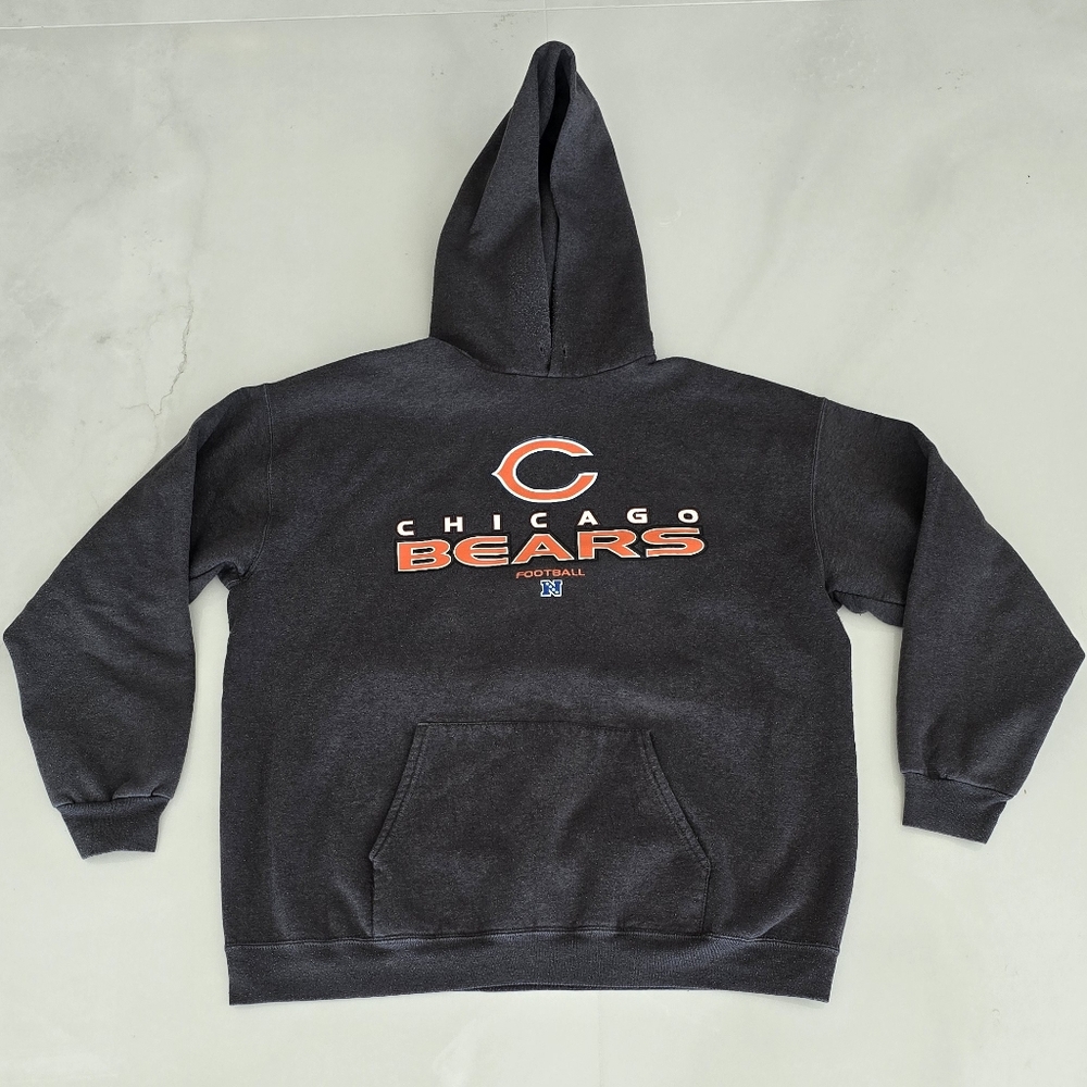 Chicago Bears NFL Hoodie - Dark Gray and Orange - Size XL